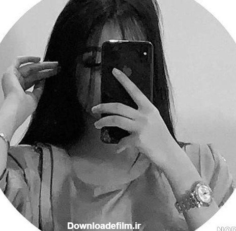  پروفایل دخترونه سیاه سفید با گوشی