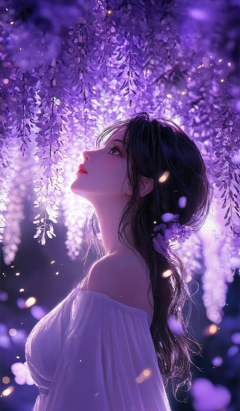  پروفایل دختر بنفش