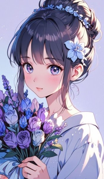  پروفایل بنفش کیوت دخترانه