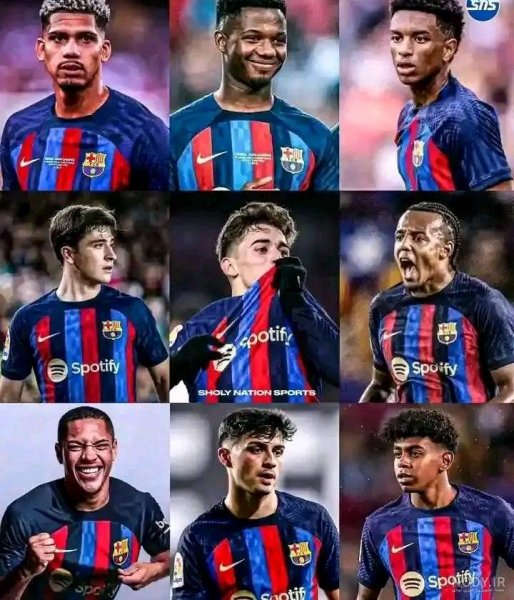  عکس تیم بارسلونا قدیمی