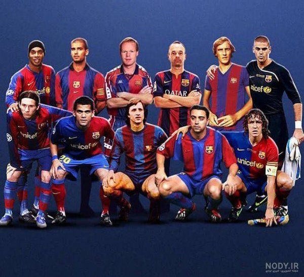  عکس تیم بارسلونا قدیمی