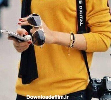  عکس دختر با دوربین عکاسی