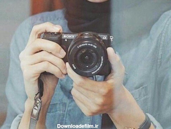  عکس دختر با دوربین عکاسی