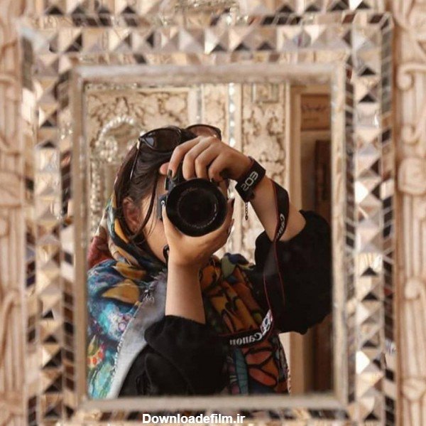  عکس دختر با دوربین عکاسی