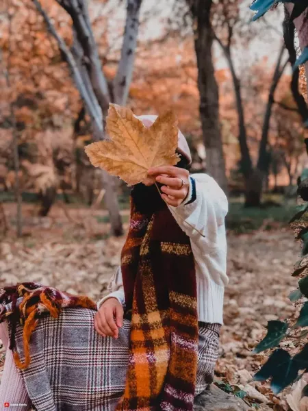  پروفایل دختر پاییزی