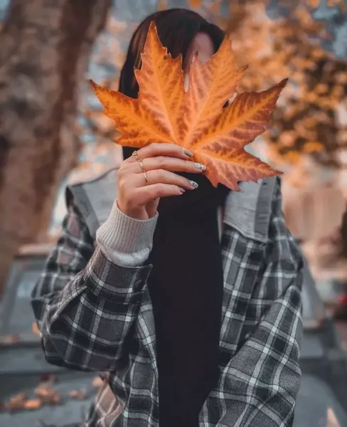  پروفایل دختر پاییزی