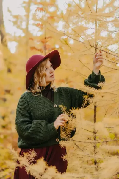  پروفایل دختر پاییزی