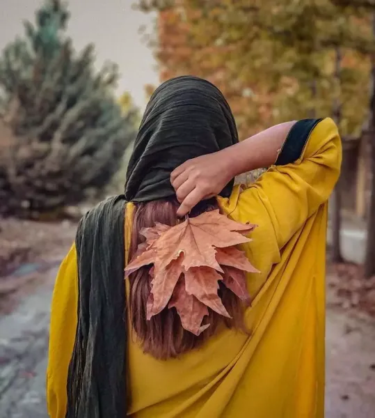  پروفایل دختر پاییزی