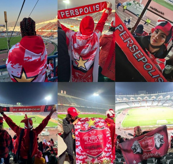 عکس دختر پرسپولیسی فیک