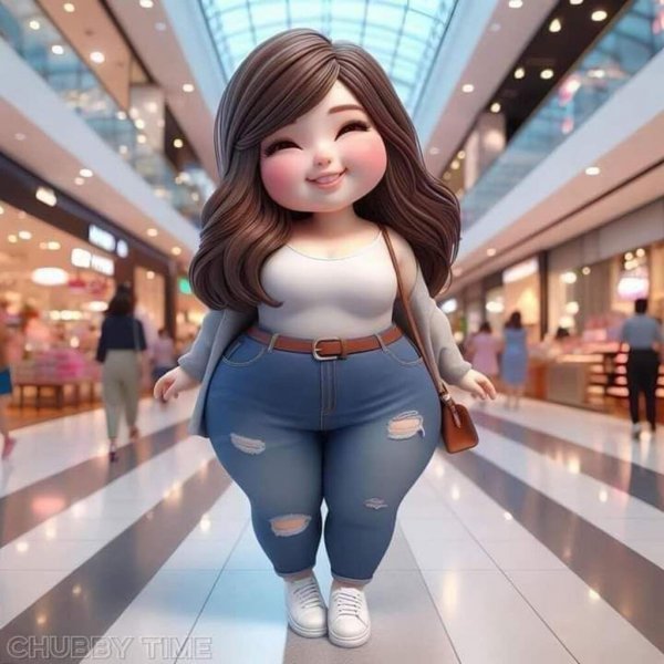  عکس دختر تپل فانتزی