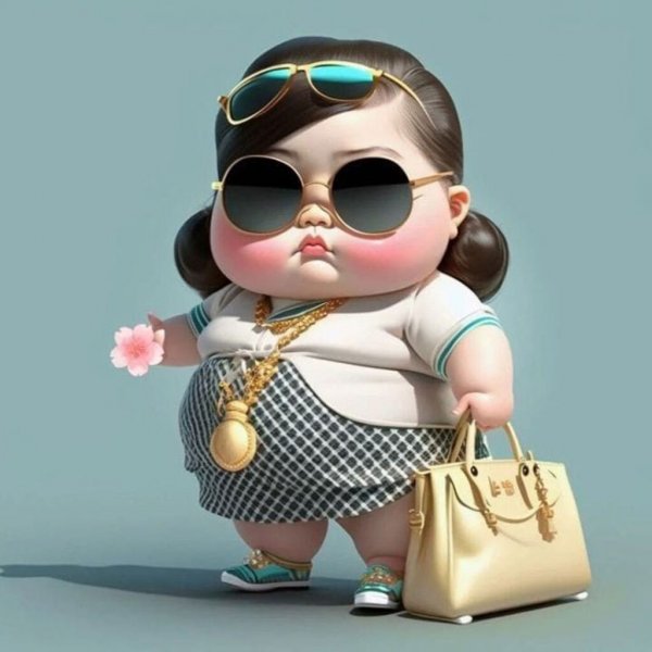 عکس دختر تپل برای پروفایل