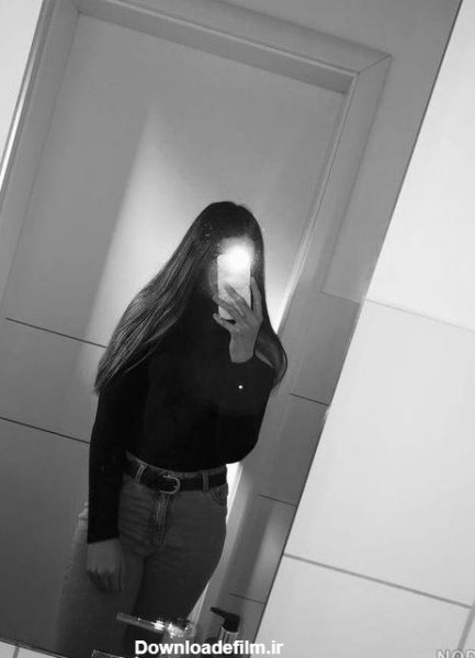  پروفایل دختر جلوی آینه