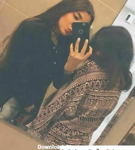  پروفایل دختر جلوی آینه
