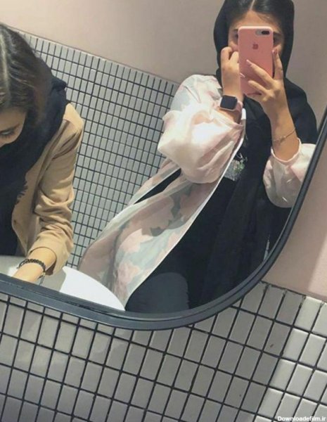  پروفایل دختر جلوی آینه