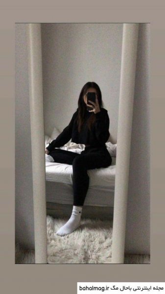  ژست عکس جلو اینه دخترانه