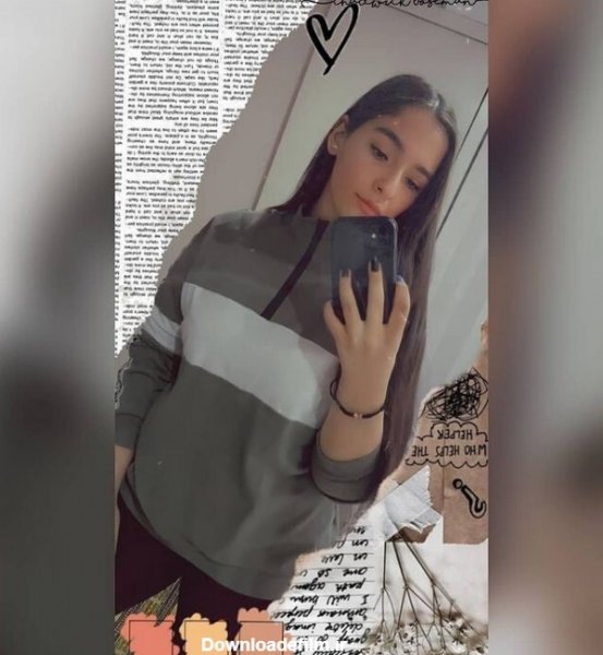  عکس دختر جلو اینه طبیعی