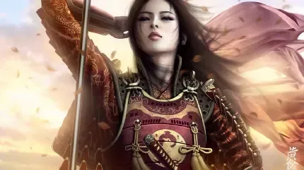  عکس دختر جنگجو فانتزی