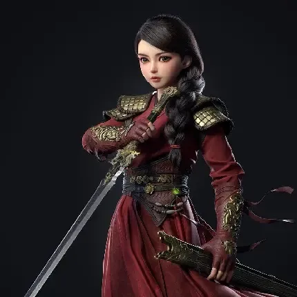  عکس دختر جنگجو انیمه ای