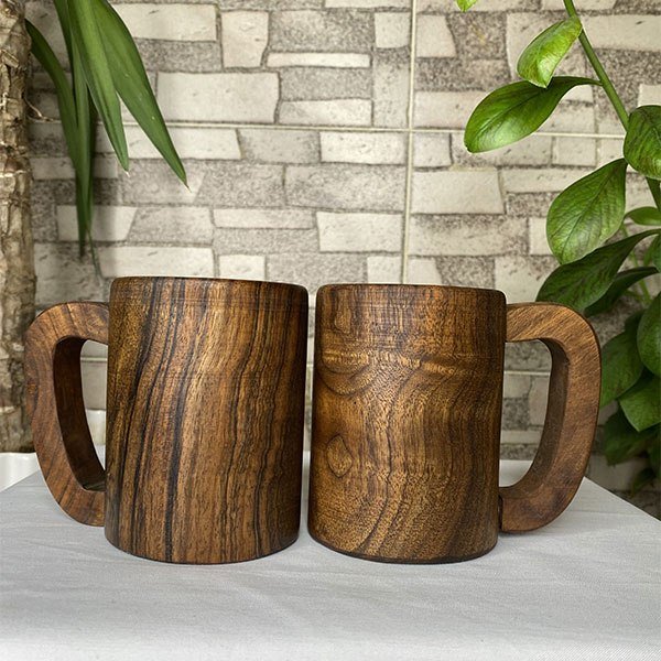  عکس ماگ چوبی