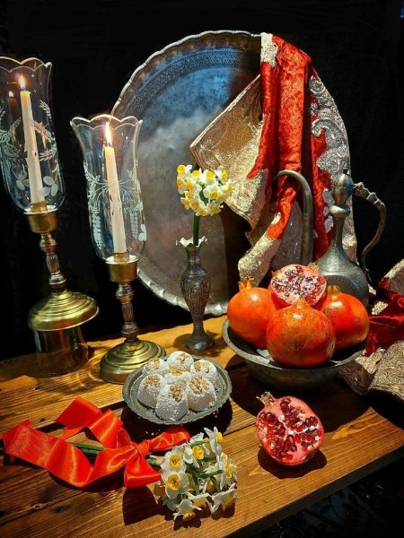  عکس سفره شب یلدا سنتی