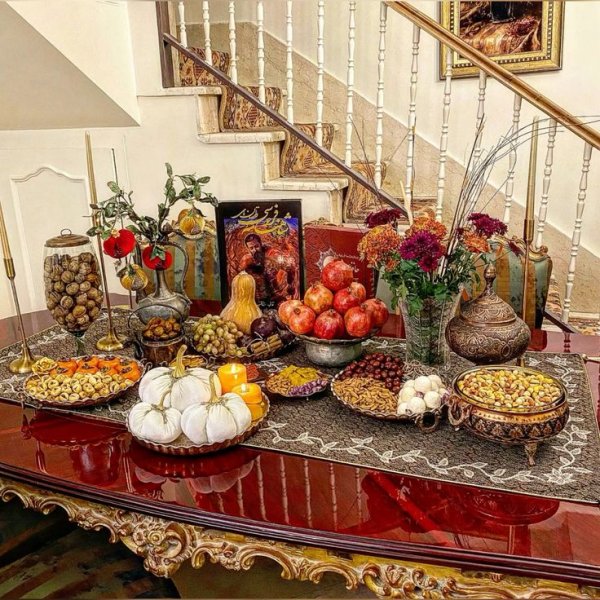  عکس سفره شب یلدا سنتی