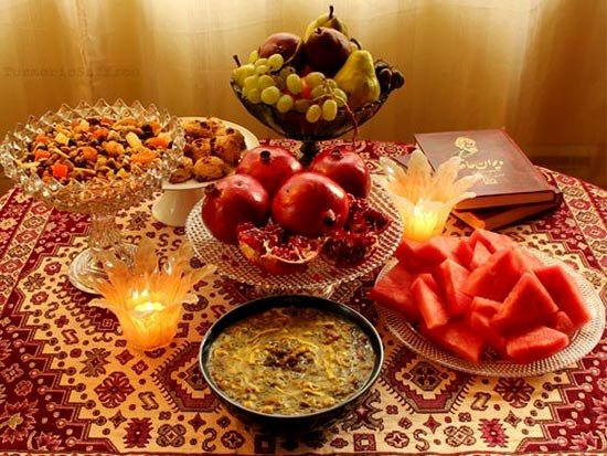  عکس سفره شب یلدا سنتی