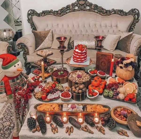 عکس سفره شب یلدا سنتی