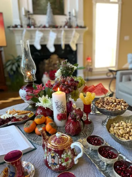  عکس سفره شب یلدا سنتی
