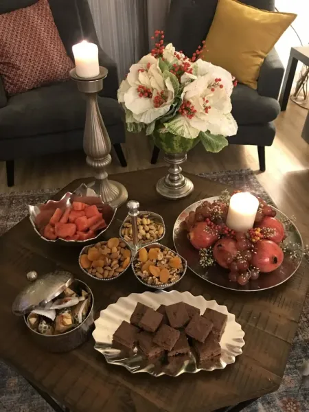  عکس سفره شب یلدا سنتی