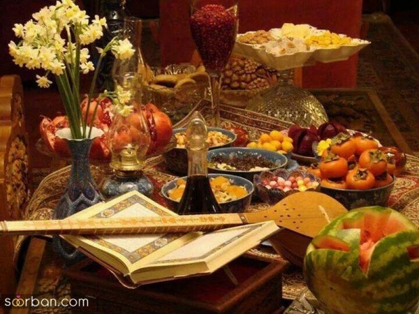  عکس تزیین شب یلدا سنتی