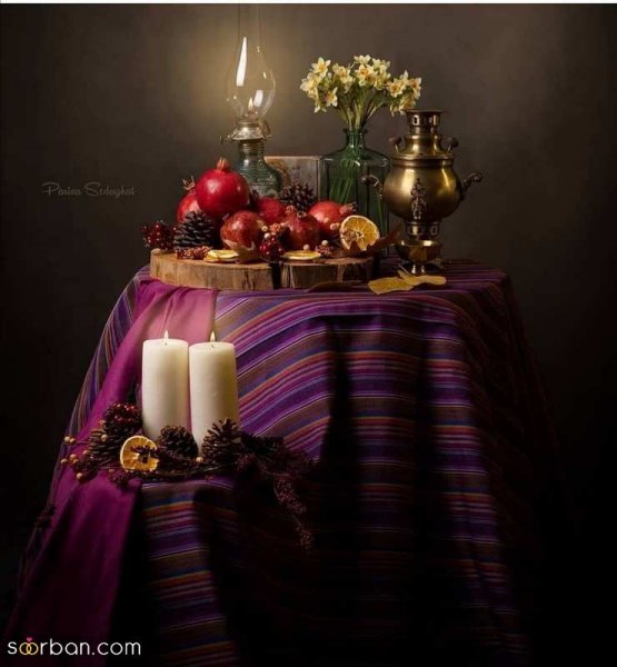  عکس تزیین شب یلدا سنتی