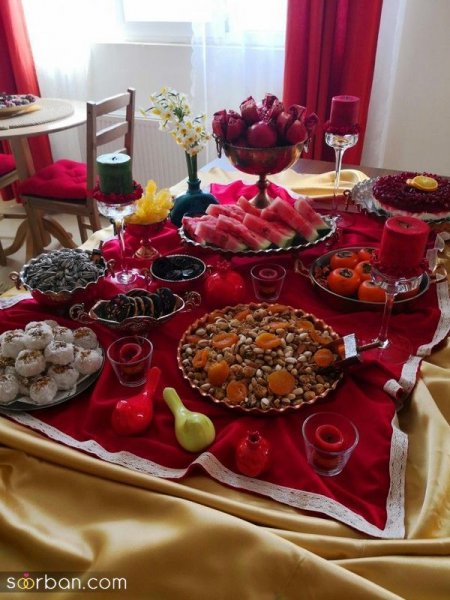  عکس تزیین شب یلدا سنتی