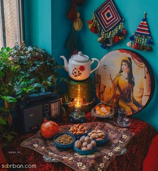  عکس تزیین شب یلدا سنتی