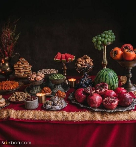  عکس تزیین شب یلدا سنتی