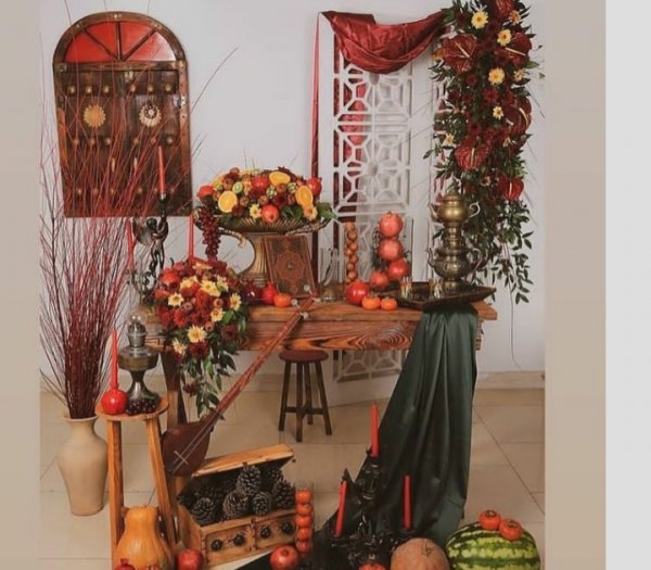  عکس دکور سنتی یلدا