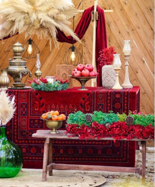  عکس دکور سنتی یلدا