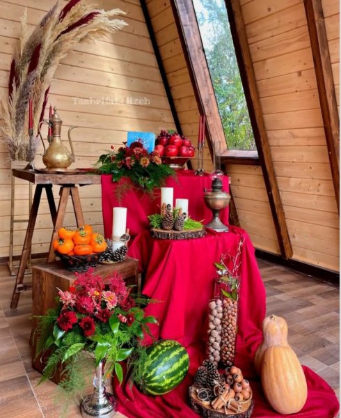  عکس دکور سنتی یلدا