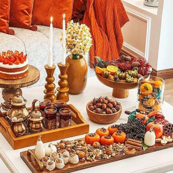  عکس یلدای لاکچری میز پذیرایی