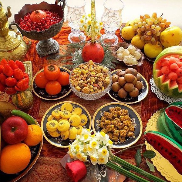  عکس میز یلدا ساده