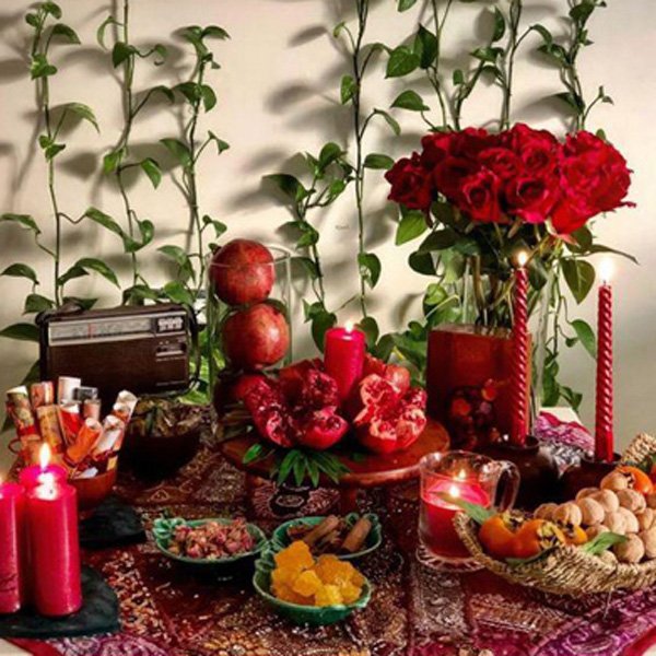  عکس میز یلدا ساده