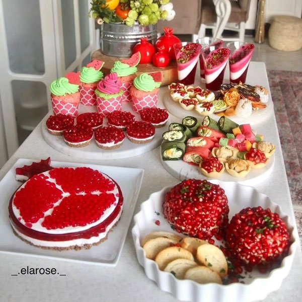  عکس میز یلدا لاکچری