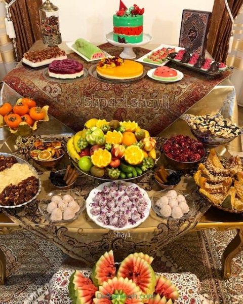  عکس میز یلدا شیک