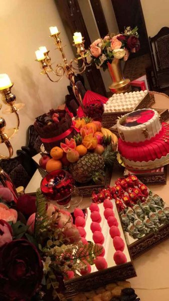  عکس میز یلدایی عروس