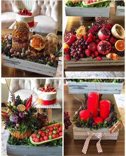  عکس میز یلدایی عروس