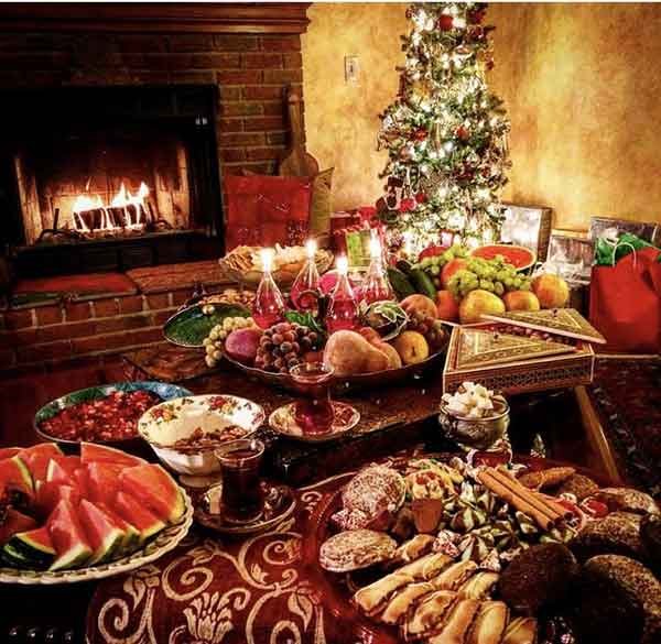  عکس میز یلدایی عروس