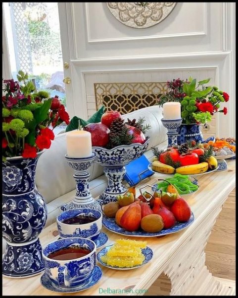  عکس چیدمان میز یلدا