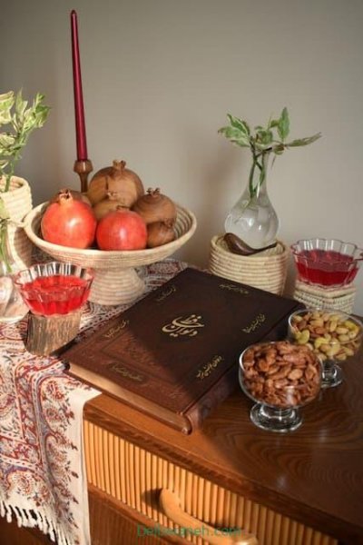  عکس چیدمان میز یلدا