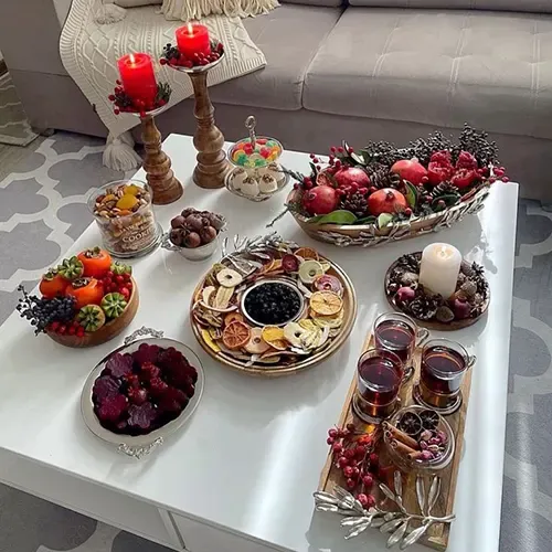  عکس میز شب یلدا دونفره