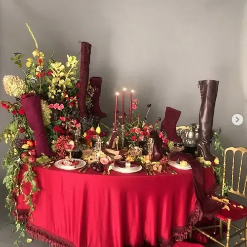 عکس دیزاین میز شب یلدا