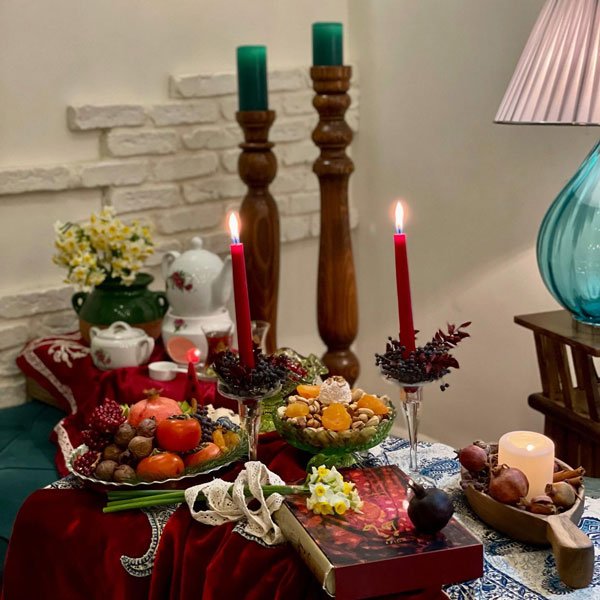  عکس میز شب یلدا لاکچری